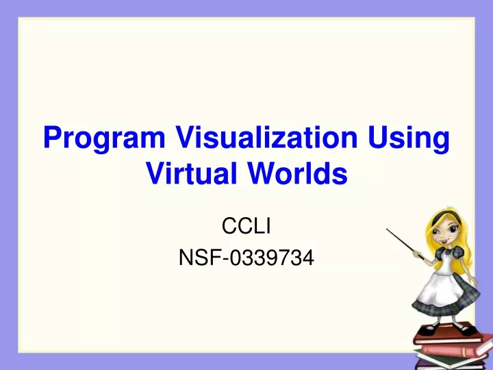 program visualization using virtual worlds