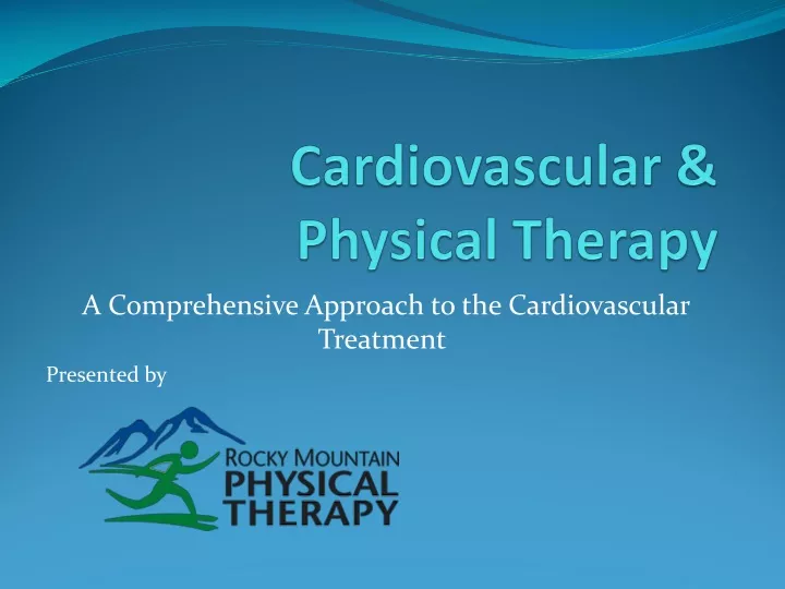 cardiovascular physical therapy