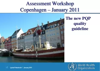 Assessment  Workshop Copenhagen – January 2011