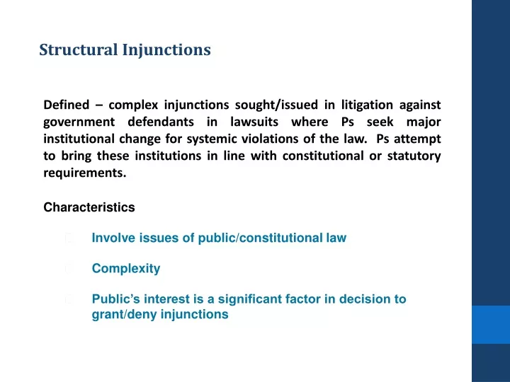 structural injunctions