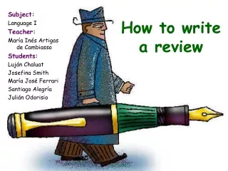 How to write a review