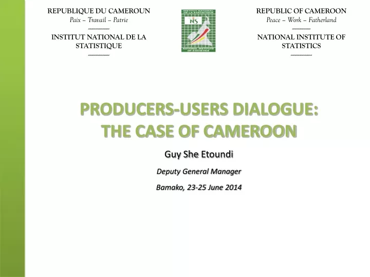 producers users dialogue the case of cameroon