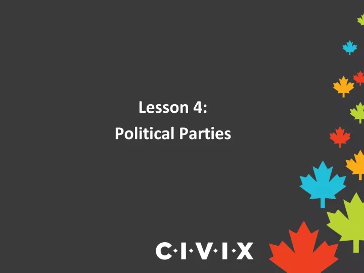 lesson 4 political parties