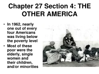 Chapter 27 Section 4: THE OTHER AMERICA