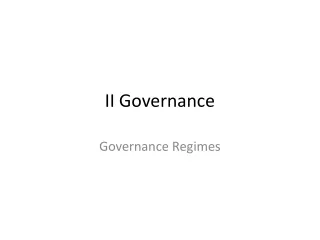 II Governance