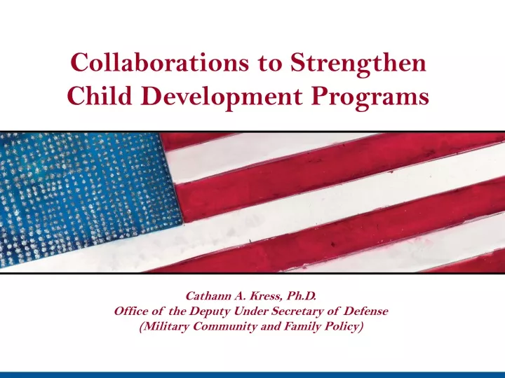collaborations to strengthen child development