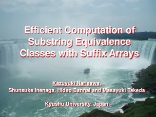 Efficient Computation of Substring Equivalence Classes with Suffix Arrays