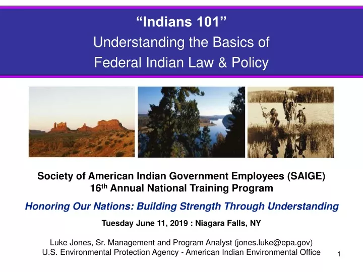 indians 101 understanding the basics of federal