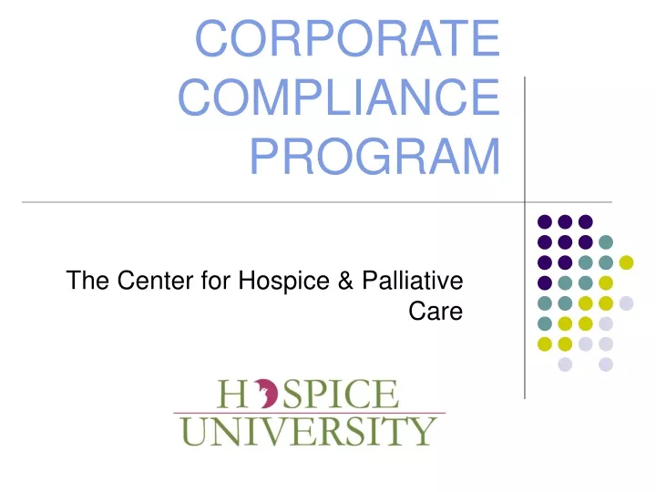 corporate compliance program