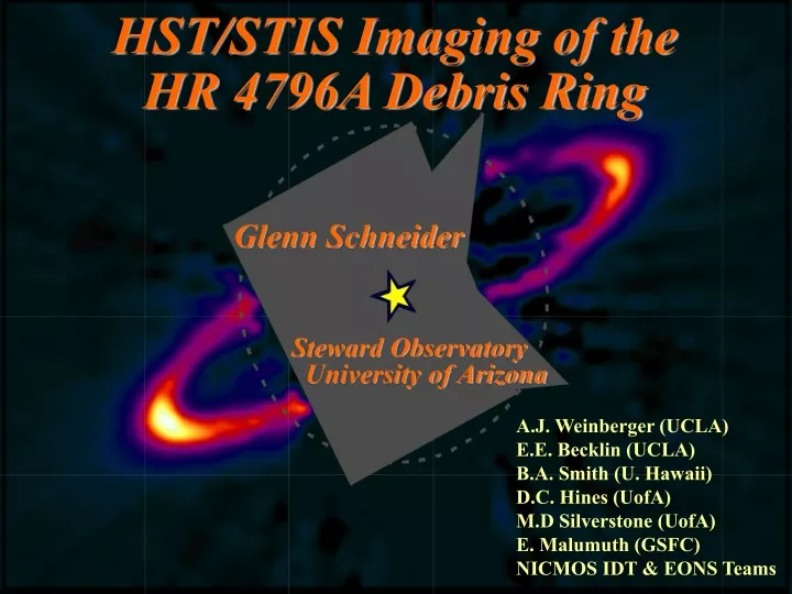 hst stis imaging of the hr 4796a debris ring