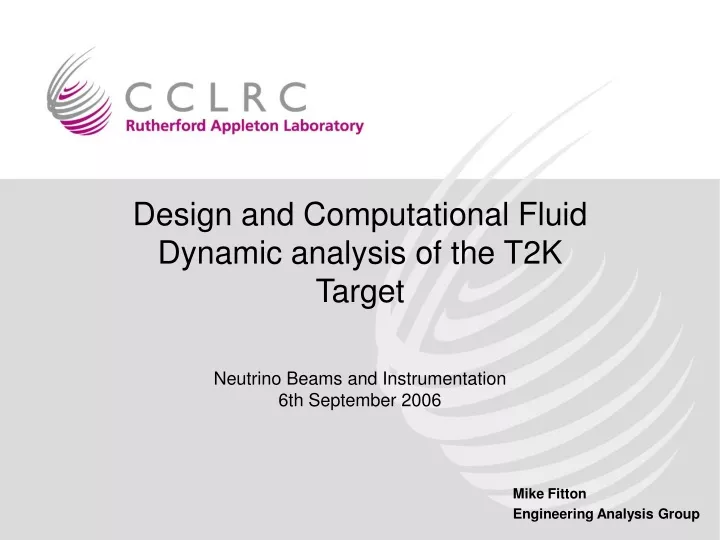 design and computational fluid dynamic analysis