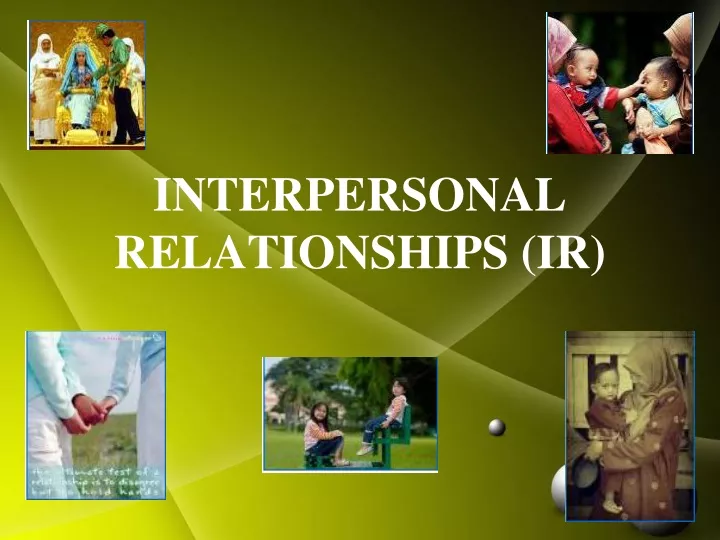 interpersonal relationships ir