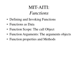 mit aiti functions