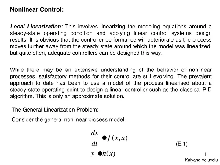 nonlinear control