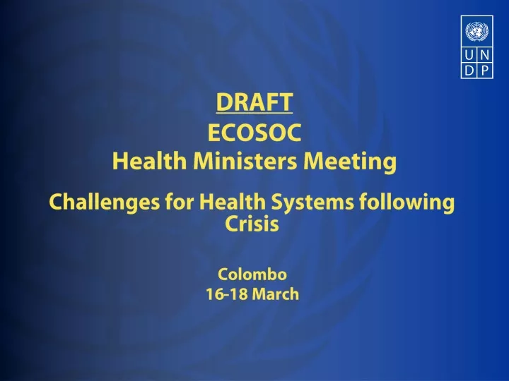 draft ecosoc health ministers meeting