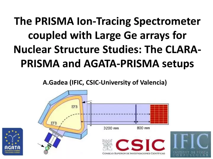 the prisma ion tracing spectrometer coupled with