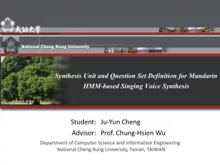 Synthesis Unit and Question Set Definition for Mandarin HMM-based Singing Voice Synthesis