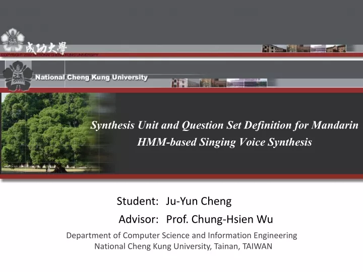 synthesis unit and question set definition for mandarin hmm based singing voice synthesis