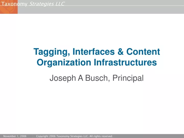 tagging interfaces content organization infrastructures