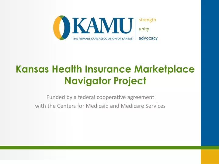 kansas health insurance marketplace navigator project