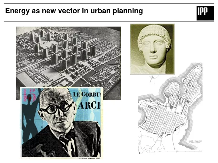 energy as new vector in urban planning