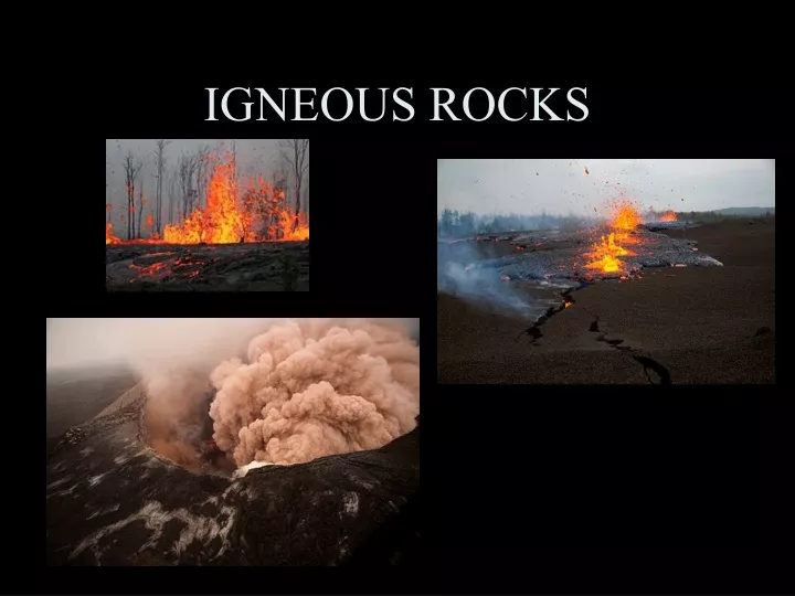 igneous rocks