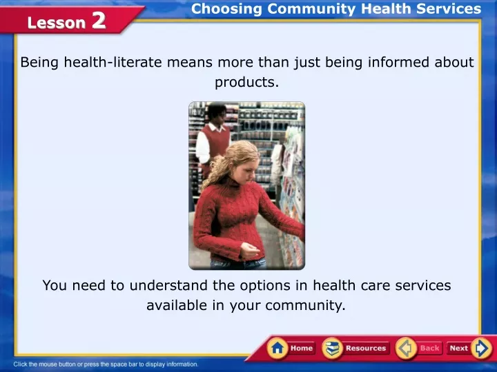 choosing community health services