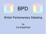 British Parliamentary Debating: A Comprehensive Overview - slide 1