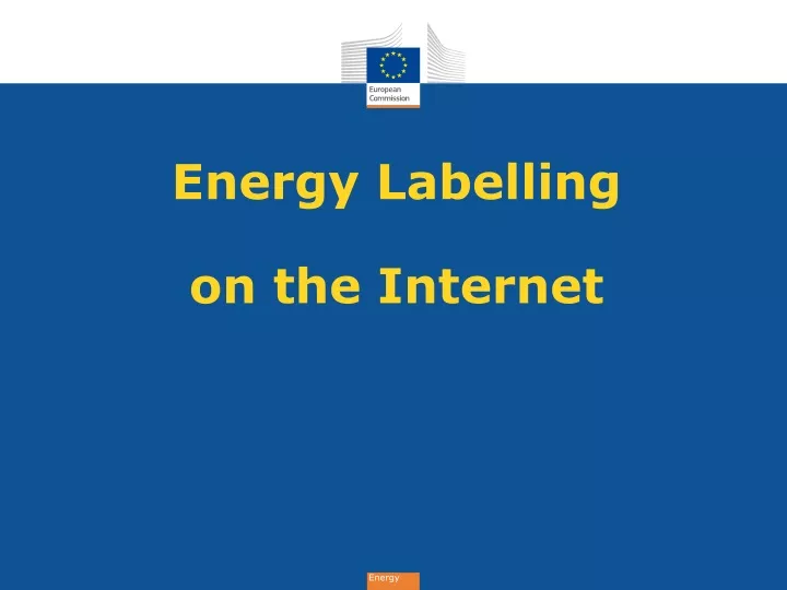 energy labelling on the internet