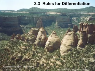 3.3  Rules for Differentiation