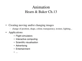 Animation Hearn &amp; Baker Ch.13