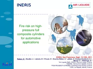 Fire risk on high-pressure full composite cylinders for automotive applications