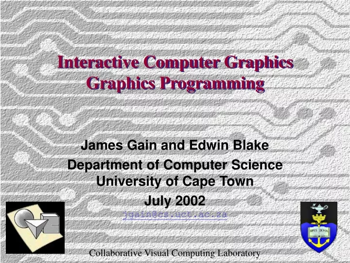 interactive computer graphics graphics programming