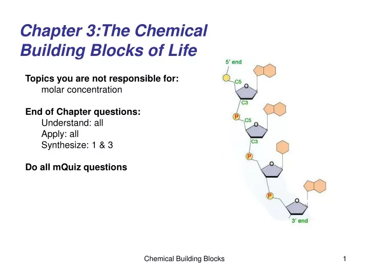 chapter 3 the chemical building blocks of life