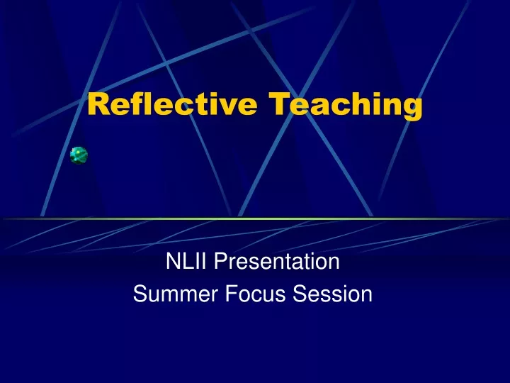 reflective teaching