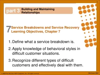 Define what a service breakdown is.