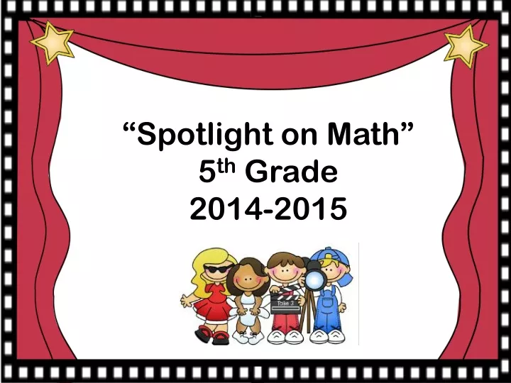 spotlight on math 5 th grade 2014 2015
