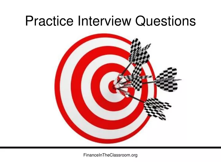 practice interview questions