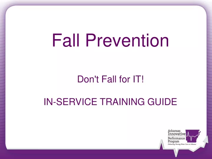 fall prevention