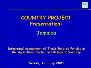 COUNTRY PROJECT  Presentation : Jamaica