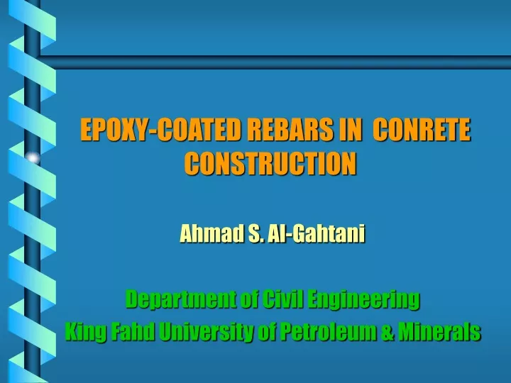 epoxy coated rebars in conrete construction