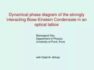 Dynamical phase diagram of the strongly interacting Bose-Einstein Condensate in an optical lattice