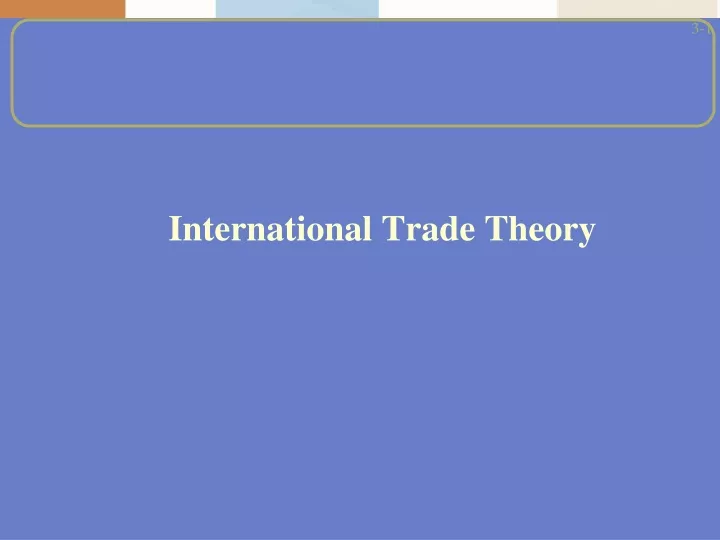 international trade theory