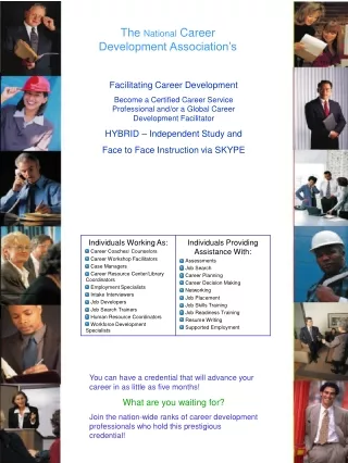 The  National  Career Development Association’s