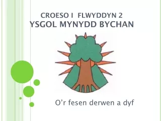CROESO I  FLWYDDYN 2 YSGOL MYNYDD BYCHAN