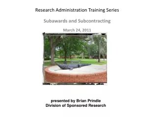 Research Administration Training Series