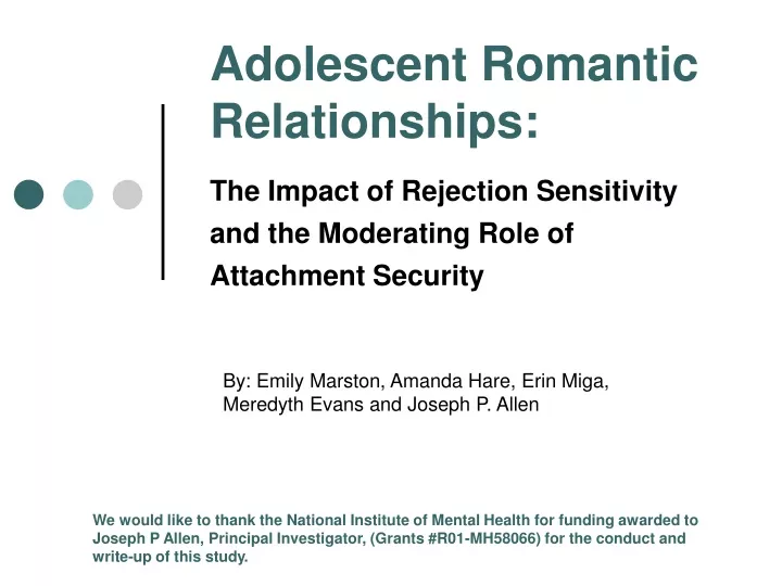 adolescent romantic relationships