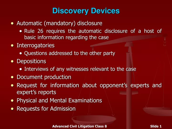 discovery devices