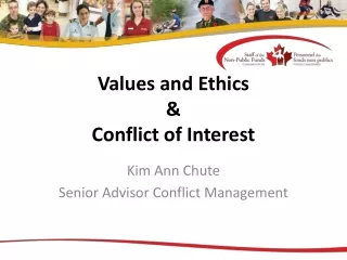 Values and Ethics  &amp; Conflict of Interest