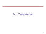 Text Categorization - slide 1
